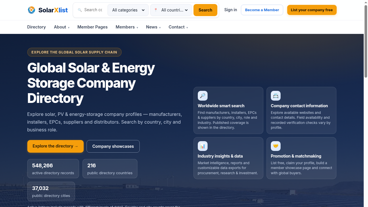 SolarXlist Ltd. storefront cover