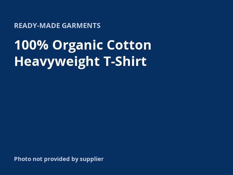 100% Organic Cotton Heavyweight T-Shirt