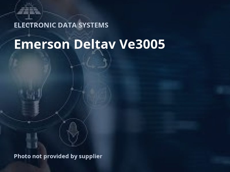 Emerson Deltav Ve3005