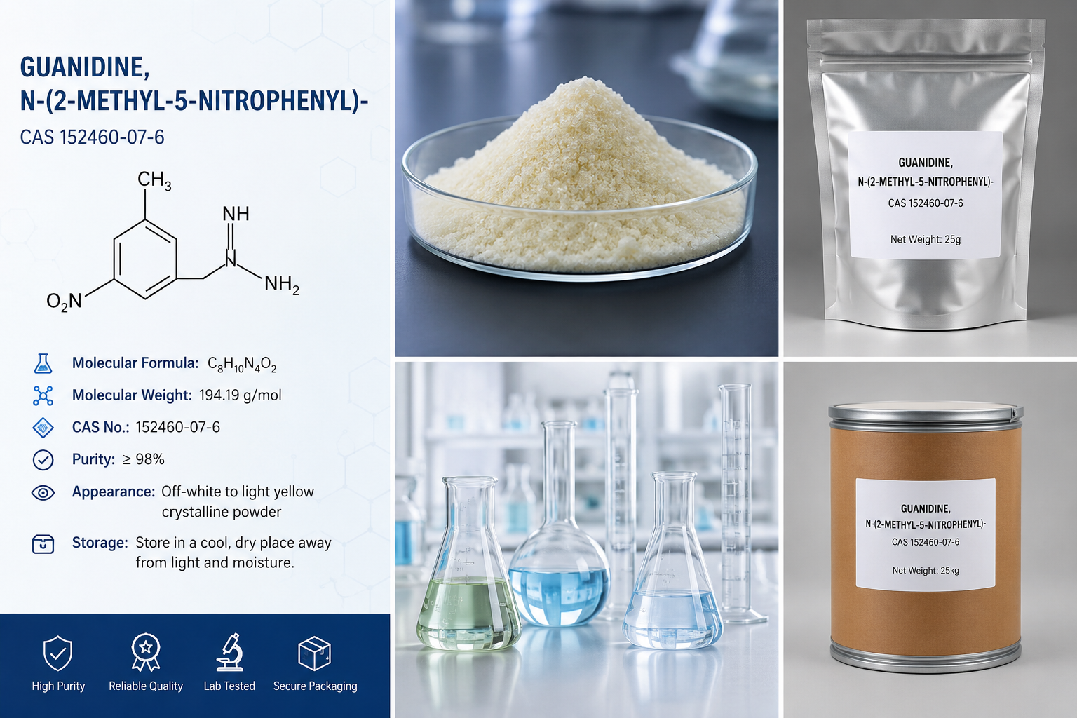 Guanidine,n-(2-methyl-5-nitrophenyl)- Cas 152460-07-6
