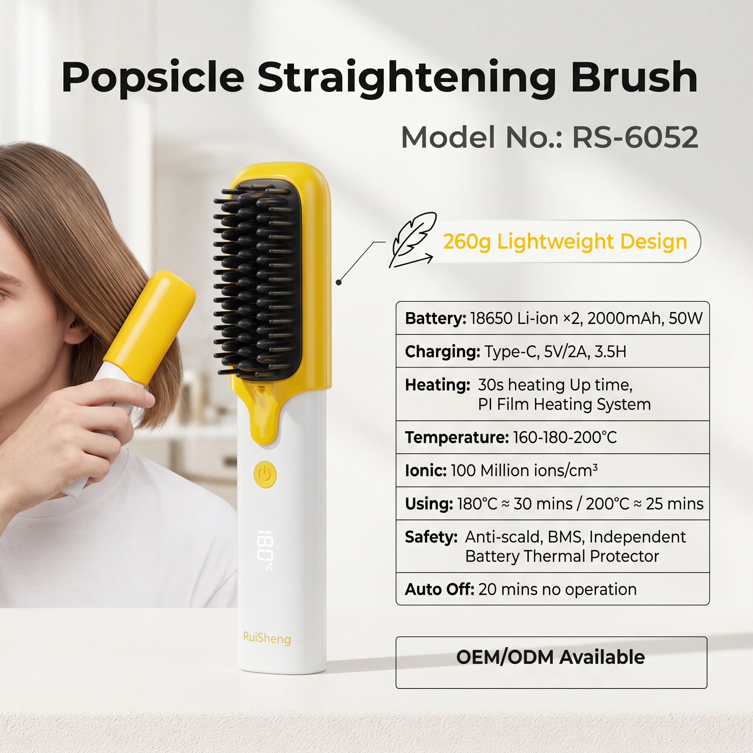 Hair Straightener Brush