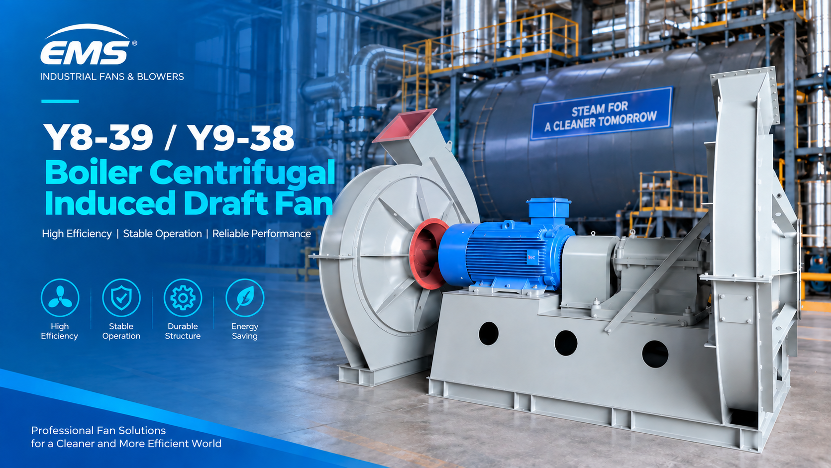 Y8-39 / Y9-38 Boiler Centrifugal Induced Draft Fan