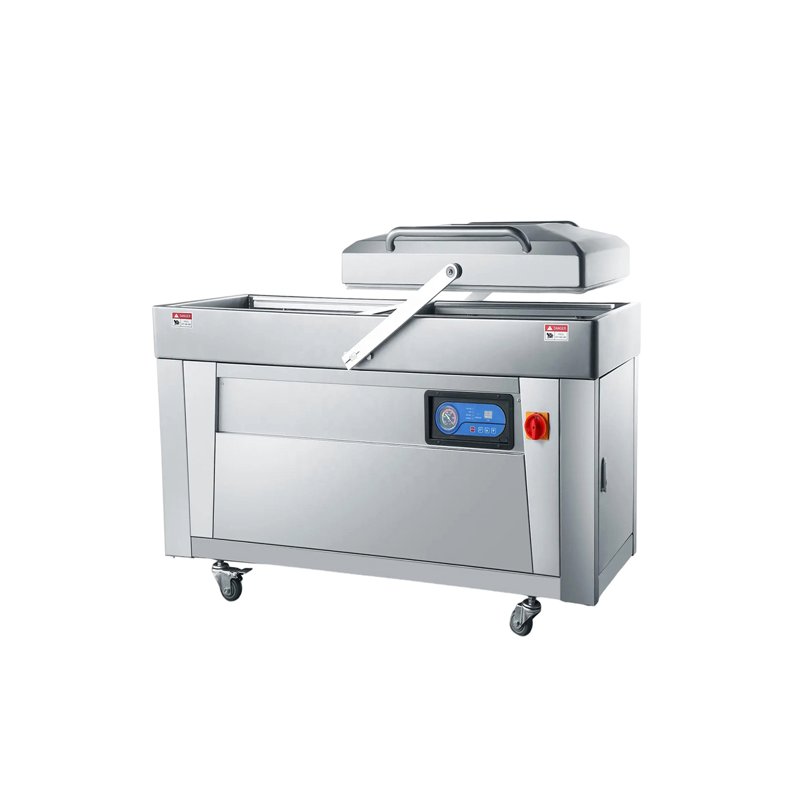 Commercial Double Chamber Vacuum Sealing Packaging Machine Sealer with Piston Wireless Welding and Individual Electrical Box