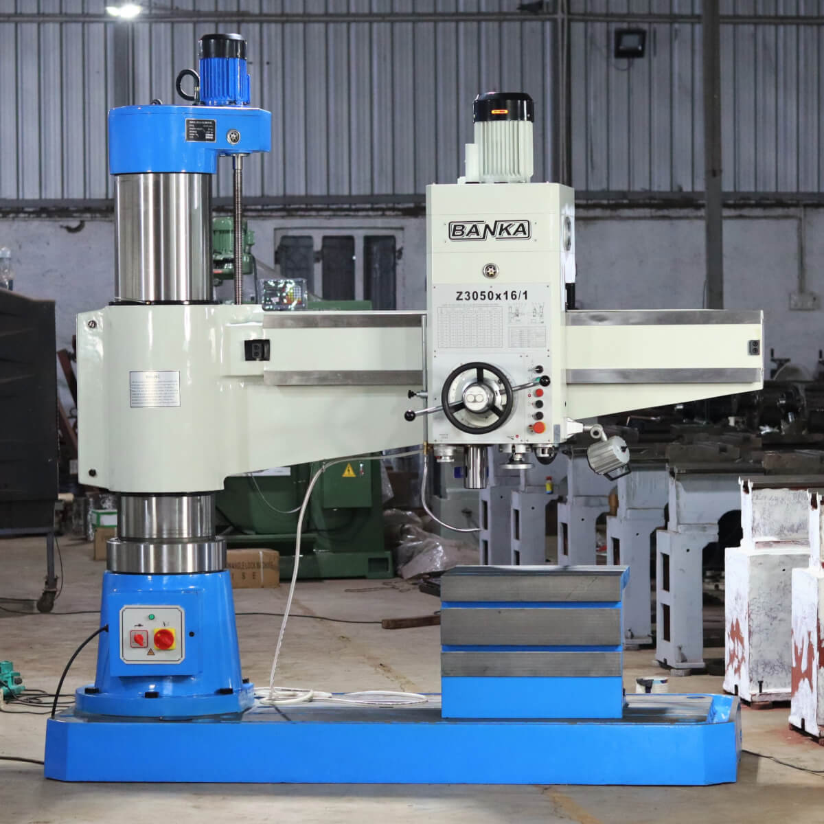 Lathe, Drill, Radial Drill, Shaper, Bandsaw, Hacksaw