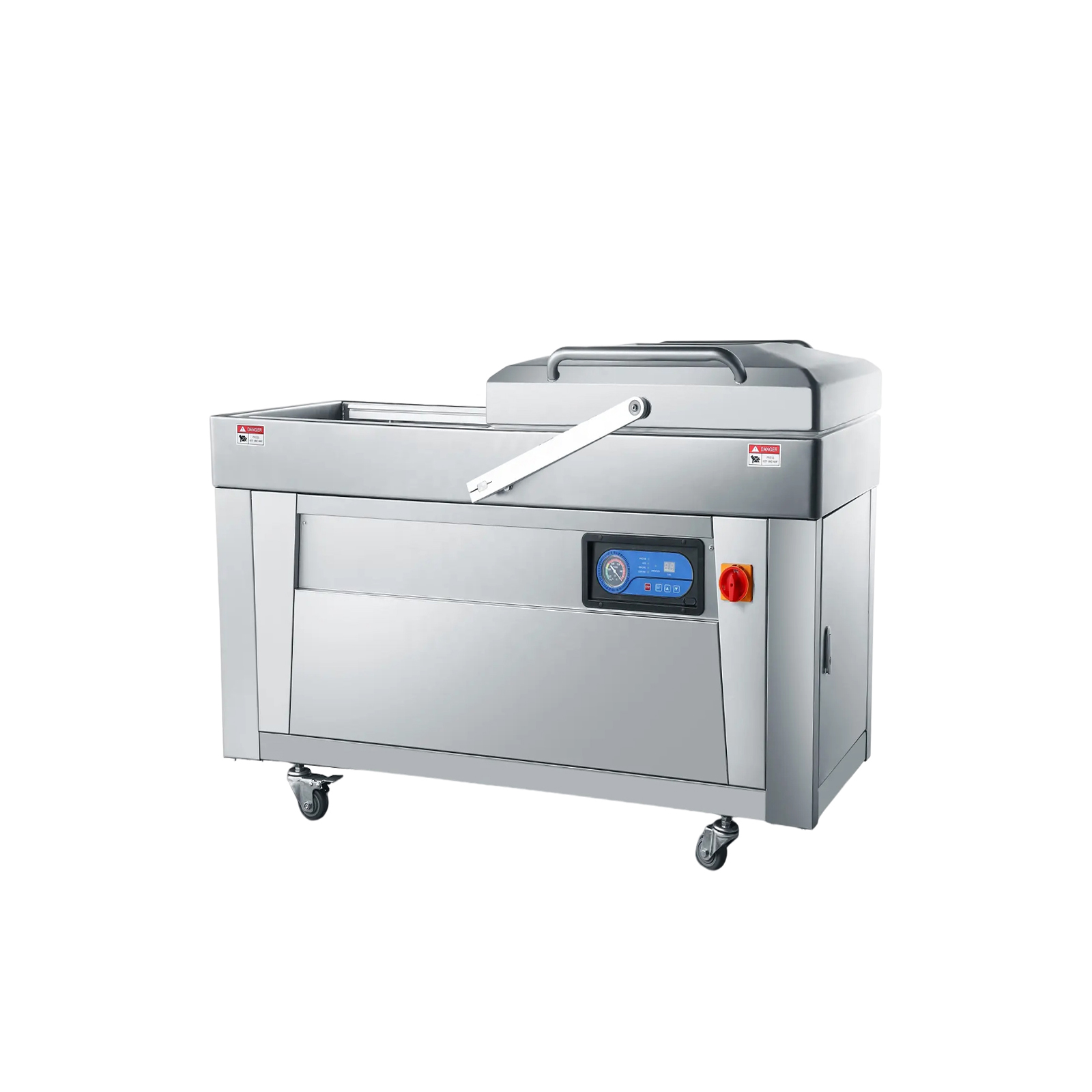 Commercial Double Chamber Vacuum Sealing Packaging Machine Sealer with Piston Wireless Welding and Individual Electrical Box