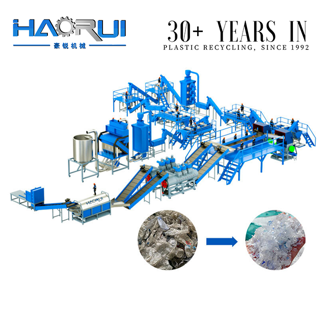 Factory Price Fibre Grade Plastic Recycling Equipment with Vacuum Degassing