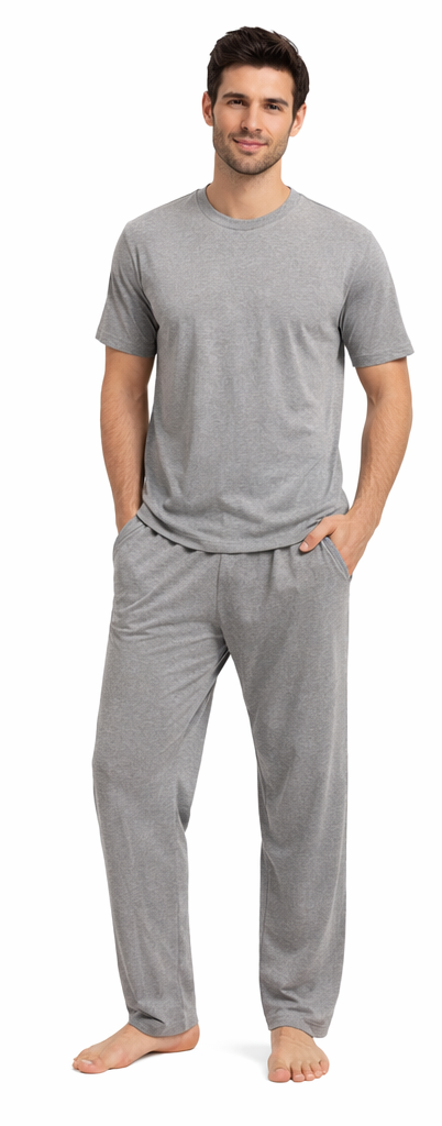 Men Pajama Set 2 Pieces Cotton Comfortable Sleepwear
